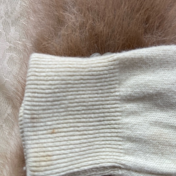Vintage Hadley Cashmere Sweater with detachable Mink Collar Size small - Picture 9 of 16